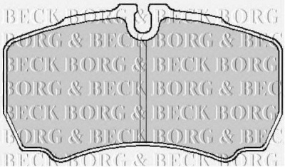 BORG & BECK bbp1863 -  Комплект тормозных колодок, дисковый тормоз